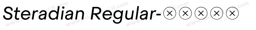 Steradian Regular字体转换